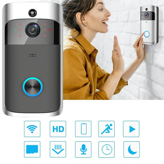 WIFI Video Doorbell HD Smart Home Wireless APP WIFI Doorbell Camera Security Video Intercom IR Night Vision with Battery